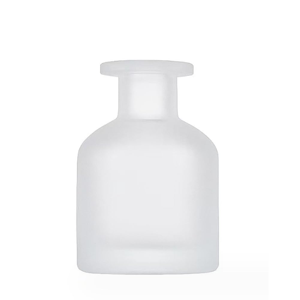 TUPANDY 150ml/5oz Empty Refillable Glass Diffuser Bottle Diffuser Jars Aromatherapy Storage Container Fragrance Accessories Use for DIY Replacement Reed Diffuser Sets (Matte Transparent)