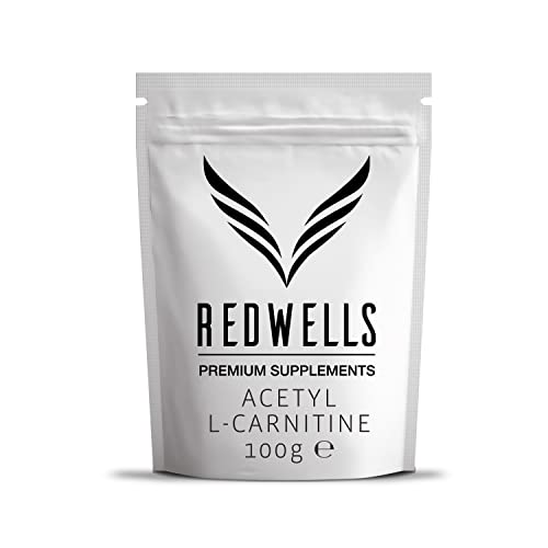 Acetyl L-Carnitine Powder (ALCAR) REDWELLS Premium Quality Vegan – 100g Pack