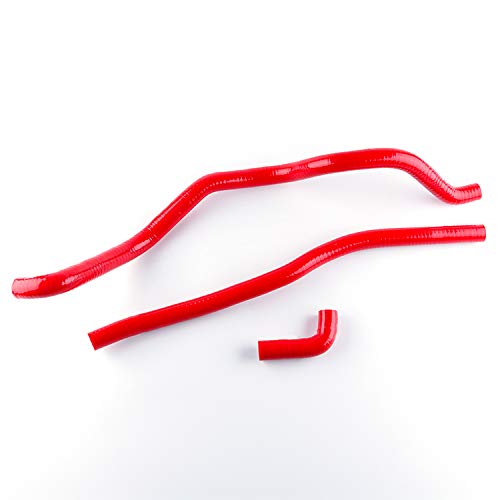 Kit de manguera de refrigerante para radiador Polaris Sportsman 400 500 HO 4x4 / 06-07 Sportsman 450 (rojo)