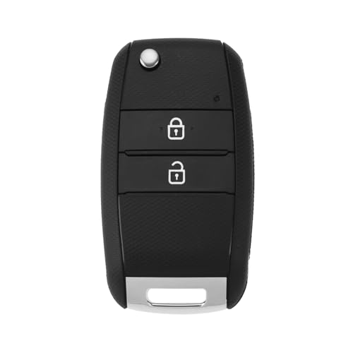 OTOTEC Coque de Clé à Rabat à 2 Boutons avec Lame HYN17 Compatible avec Kia Picanto 2013-2016 Boîtier de Clé à Distance de Remplacement