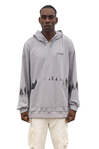 Sweat à capuche Gris The Ink Forrest vêtement automne taille S