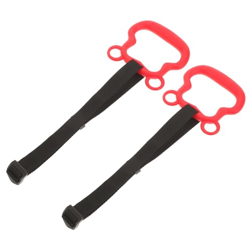 KICHOUSE 1Set Heavy Duty Gymnastics Rings Durable Pull Up Rings for Home Fitness Indoor Stretching Equipment with Clips Hanging Rings