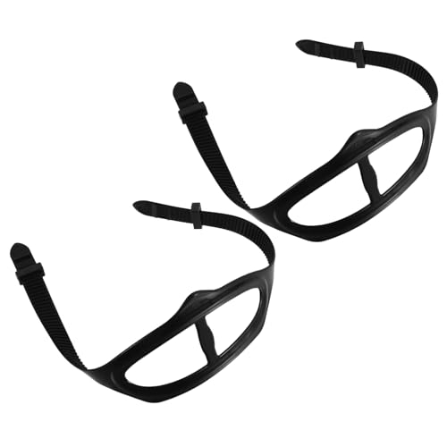 Vaguelly 2Pcs Silicone Scuba Diving Mask Strap Adjustable Headband for Swim Goggles Diving Masks Comfortable Replacement Accessory for Underwater