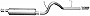 Gibson Performance Exhaust 617206 Stainless Steel Single Side Exhaust System