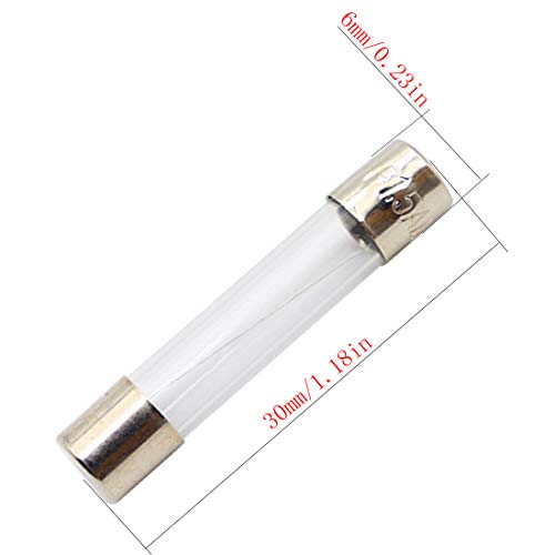 Qbgtfak 15 Values150Pcs Quick Blow Glass Tube Fuse Assorted Kit 6X30Mm 250V 0.5A, 1A, 1.5A, 2A, 3A, 3.15A, 5A, 6A, 7A, 8A, 10A, 15A, 20A, 25A, 30A, Packag In A Clear Plastic Box #TOP1