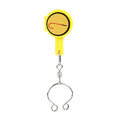 Agulhas de pesca para pesca com nó rápido para cortador de unhas, dispositivo de pesca (amarelo)
