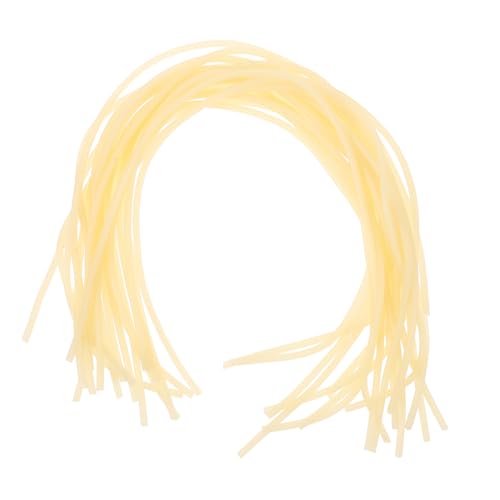 Parliky 20pcs Old-fashioned Bike Valve Core Rubber Tubing Tire Valve Caps Included Leak-proof Flexible