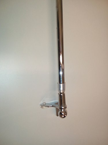 GCurtain 1 tringle vitrage extensible 22-30 cm boule chrome brillant Cover