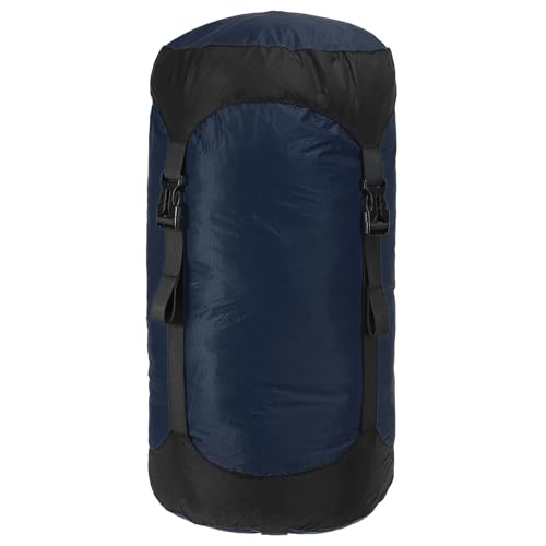PATIKIL Compression Stuff Sack, 8L Waterproof Sleeping Bag Lightweight Compression Storage Sack for Backpacking Camping, Dark Blue