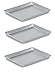 Vollrath 5220 Wear-Ever Collection Quarter-Size Sheet Pans, Set of 3 (9 1/2-Inch x 13-Inch, Aluminum)