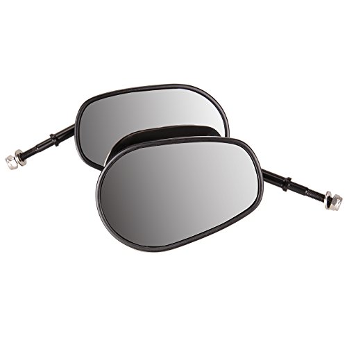 Iglobalbuy 8Mm Thread Teardrop Rearview Side Mirrors For Harley Davidson Harley Road King Fatboy Touring Xl 883 Softail Xl Flhtc (Black) #TOP2
