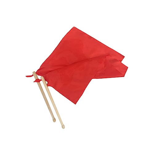 Baquetas de madera para batería y tambor de cintura, par resistente, con pañuelo de poliéster y seda, accesorios para percusión