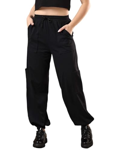 Image of KOTTY Women's Stretch Fit Mid Rise Comfortable Stylish and Fashion Stretchable and Versatile Trackpants