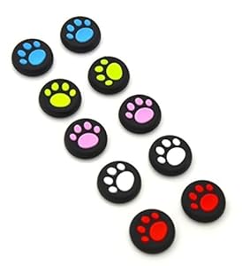 Boomteck Pfotenabdruck Joystick-Kappen 10er Pack