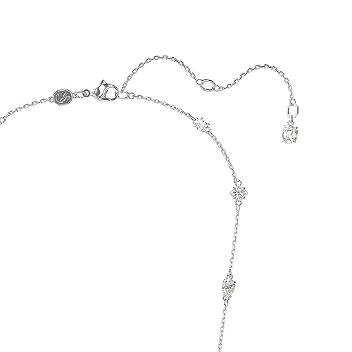 Swarovski Mesmera Bracelet, Necklace, and Stud Earrings Set, Rhodium Finished with Clear Crystals, Part of the Mesmera Collection3