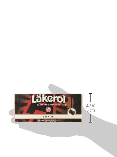 Lakerol Salmiak Licorice Sugar Free Pastilles, .8 Ounce (Pack Of 24) #TOP2