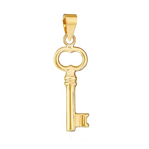 Pendentif Clé 333 Or Jaune talisman amulette NKlaus 14405 pour chaîne