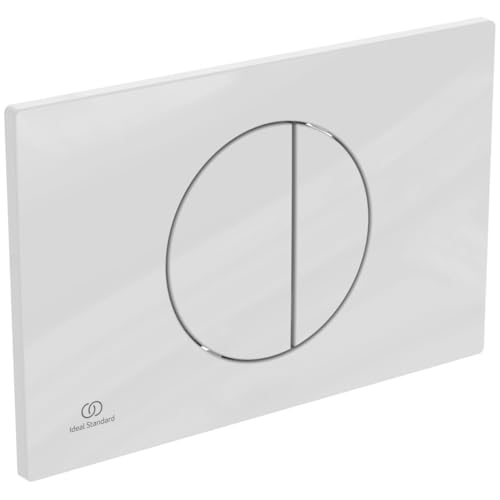 Azionamento meccanico Ideal Standard - OLEAS M5, Piastra di comando meccanica WC, Placca di azionamento per cassette di risciacquo doppio scarico, Bianco