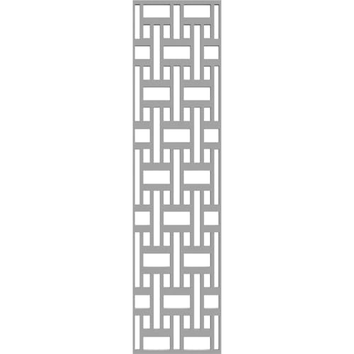 Image of 9 3 /8 inchW x 39 3 /8 inchH x 3 /8 inchT Denton Decorative Fretwork Wall Panels in Architectural Grade PVC