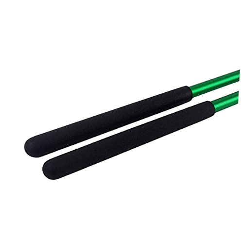 Baquetas de aleación de aluminio verdes 1 par miniatura 5