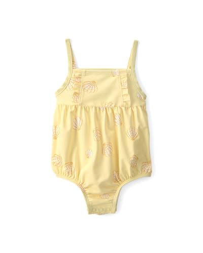 Image of Carter's Baby Girl One-Piece Swimsuit | Crew Neck with Snug Fit Swimwear | Soft Polyester Elastane Fabric | Quick Dry Comfortable Fit | Ideal for Pool Beach & Vacation