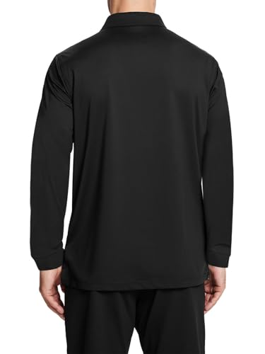 Men's Polo Shirt Long Sleeve Casual Solid Dry Fit High Performance Designed Collared Golf Men's Polo Shirt3