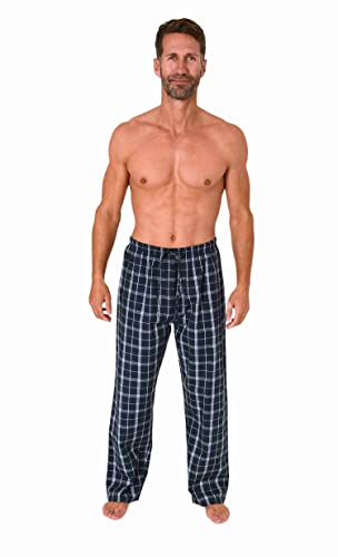 Marvmys Herren Pyjamahose Lang - Schlafanzughose Mit Gürtel & Taschen