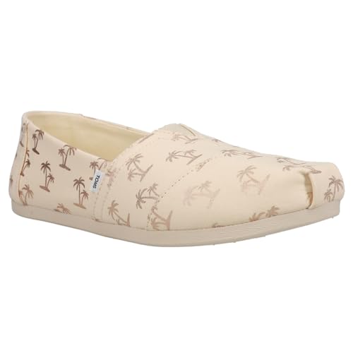 TOMS Womens Alpargata Graphic Slip On Flats Casual - Beige - Size 6.5 B2