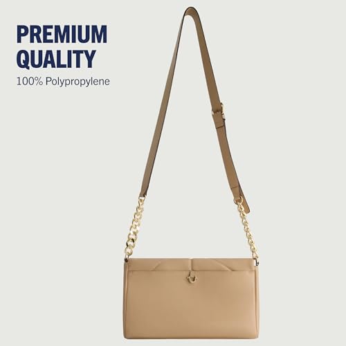 True Religion Women's Crossbody Bag Purse, Quilted Logo Flap Shoulder Handbag with Adjustable Chain Strap 5