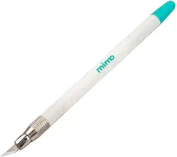 Mimo - Estilete de Precisão Bisturi para Artesanato – Cabo Emborrachado com 5 Lâminas Extras, Corte Detalhado em Papel, Scrapbooking e DIY
