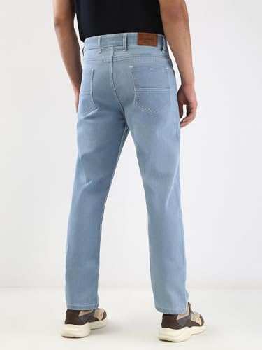 Image of Urbano Fashion Men's Straight Fit Washed Jeans Stretchable