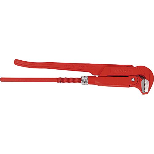 Llave de tubo a 90° – Art. 0227/580 – Tamaño: 580 mm – 2 mm – Apertura 75 mm