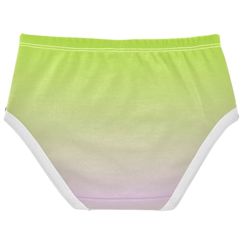 Joisal Lemon Green Mauve Gradient Girls Underwear Toddler 2t Cotton Panties Little Girl Funny Briefs Girls Undies2
