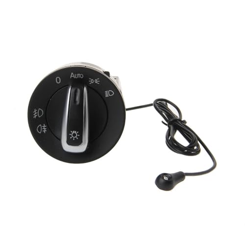 interrupteur commande phares Interrupteur De Phare Automatique Chromé, Bouton De Commande De Phare Pour P&ol&o Pour G&ol&f 4 Pour J&e&tta MK4 Pour P&ass&at B5...