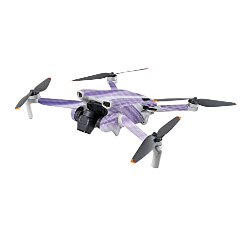 Image of MightySkins Carbon Fiber Skin Compatible with DJI Mini 3 - Lavendar Acrylic | Protective, Durable Textured Carbon Fiber Finish | Easy to Apply