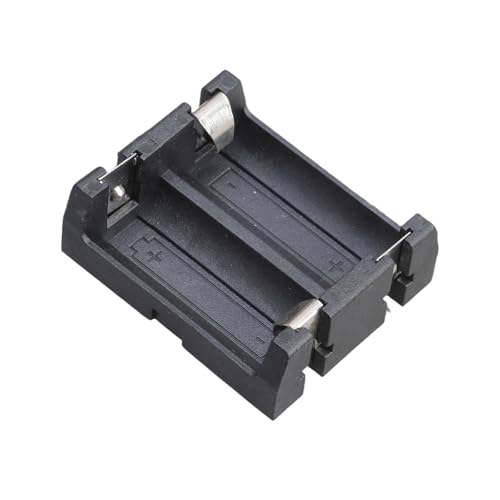 Illkjasfc Caja De Batería Ignífuga CR123A 16340 2 Celdas con Pines PCB Ideal para Dispositivos Digitales Soporte Batería ABS Ignífugo para Proyectos Bricolaje