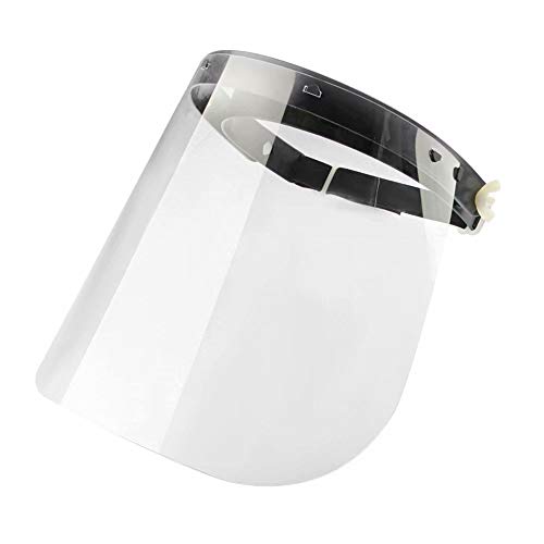 Preisvergleich Produktbild Gesichtsschutz, Vollgesichtsschutzvisier, Kunststoff-Einstellbarer klarer medizinischer Gesichtsschutz für Speichel, Tröpfchen, Pollen, Rauch, Nebel, Ölspritzer und Staub