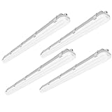 hykolity 4 Pack 4FT LED Vapor Tight Light,...