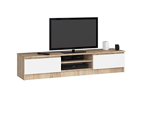 AKORD Low Board K-160 | TV-Shrank mit EIN offenes Regalfach |...