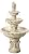 Ibiza 46" High Large Italian Outdoor Decor Sand Stone Floor Fountain with Light LED Waterfall 3-Tier Standing Basin Water Feature for Outside Garden Patio Yard Backyard Porch - John Timberland