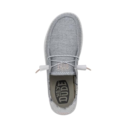 Image of HEYDUDE Wendy Star Loafers for Little, and Big Kid - Textile Upper with Lace Detailing, Removable Insole, Chic and Nice