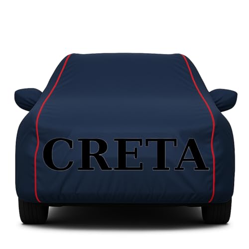 Image of Heavy-Duty Car Cover for Compatible with Hyundai Creta (2015 to 2025 All Models) Deluxe Car Protection Cover ? Waterproof & UV-Resistant All-Season Exterior Protection