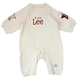 バディーリー カバーオール 長袖 ストライプキルト 肘星型アップリケ アイボリー 70