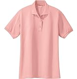 Joe's USA Ladies Short Sleeve Polo Shirt-L-Light Pink