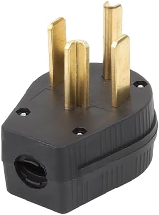 Nema 14-30P Plug 125/250 Volt Plug with 3 Pole 4 Wire Heavy Duty Spec Industrial Grade for Dryer and Ranges