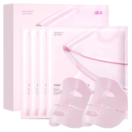 Salmon DNA PDRN Collagen Mask, 4 piezas Mascarilla de Colageno, Mascarilla Bio Colágeno Noche, Collagen Real Deep Bio Mask, Iluminar el Color de La Piel, Reducir las Líneas Finas, Hidratante