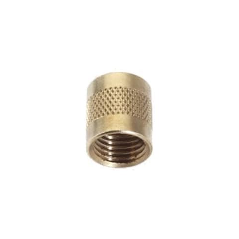 C&D Valve CD2245 1/4 flare cap, round brass w/ neoprene o-ring seal (pack of 25 caps) Cover