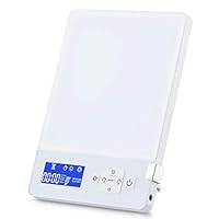 ☀️【Vollspektrum 10000 Lux Tageslichtlampe.】Tageslichtlampe werden in den nordischen Ländern häufig eingesetzt, um den Mangel an natürlichem Licht im Winter auszugleichen, Simulation von Sonnenlicht mit einer Lichtintensität von etwa 10.000 Lux. Nie w...