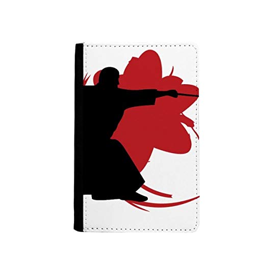 Portefeuille de voyage Sakura et silhouette de samouraï haute finition