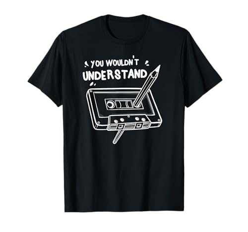 Never Forget Cassette Tape Gift Old School T-Shirt